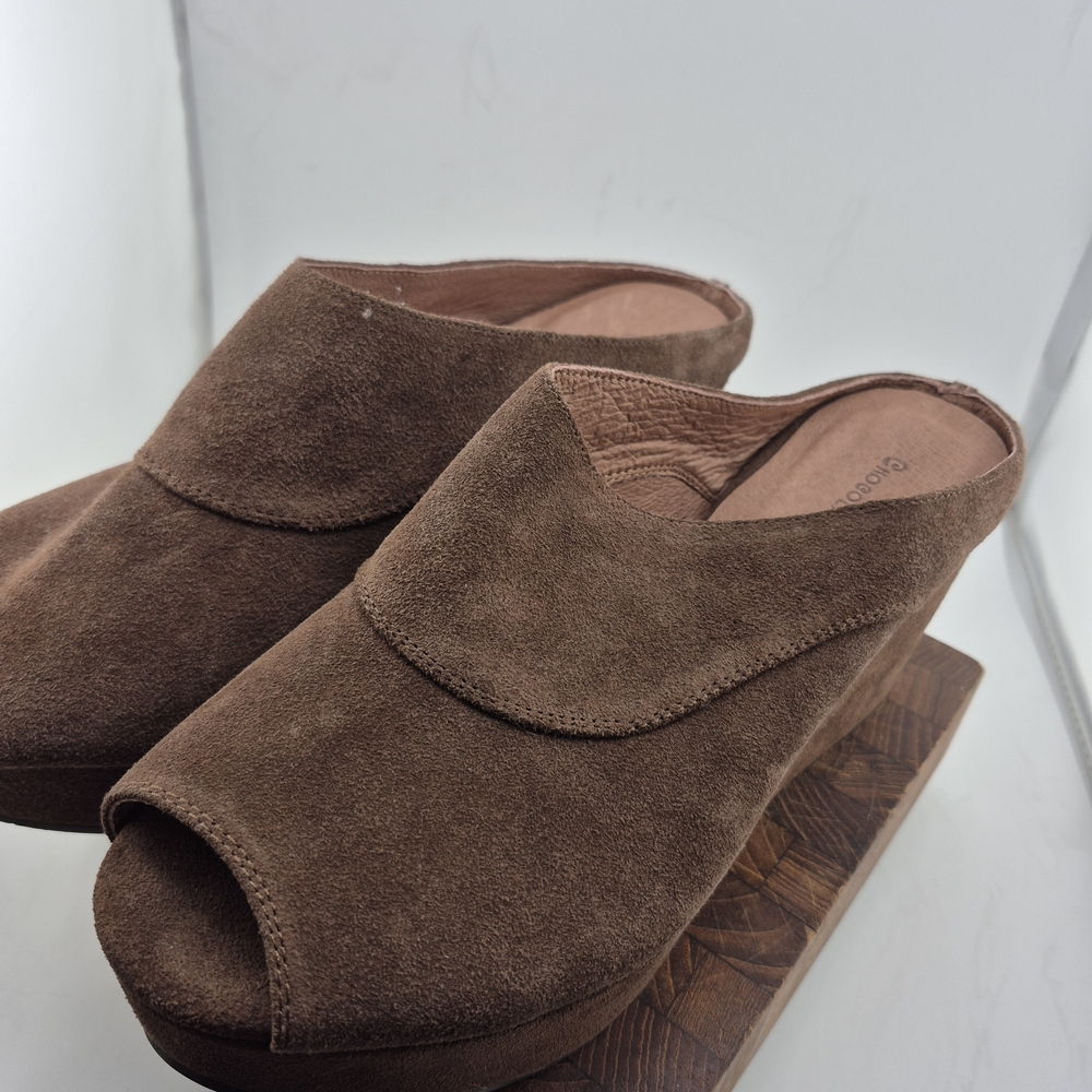 Chocolat Blu Brown Suede Mules